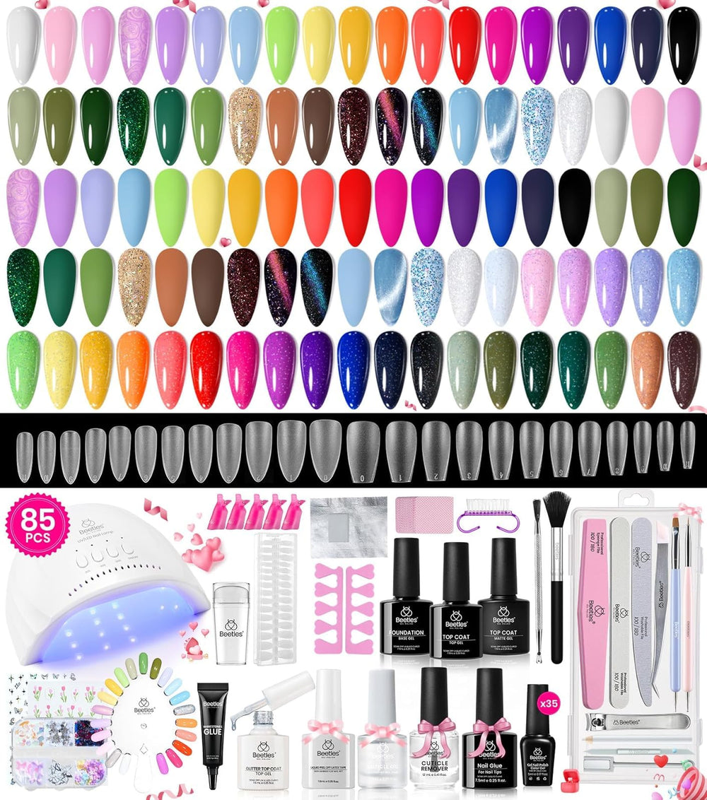 beetles front packaging showing whole 85-piece kit and organized case for convenience
