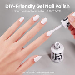Beetles French tip demo highlighting crisp white edge for neat manicures