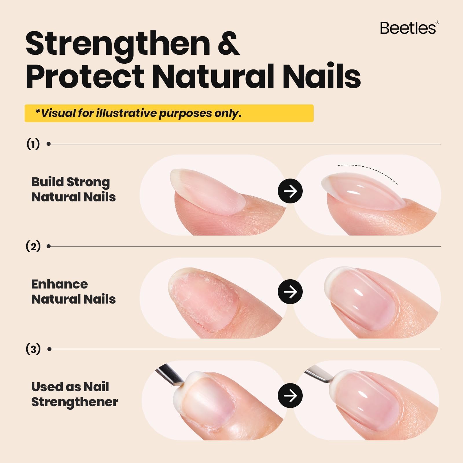 Beetles Gel Polish brush close-up demonstrating precise application and control