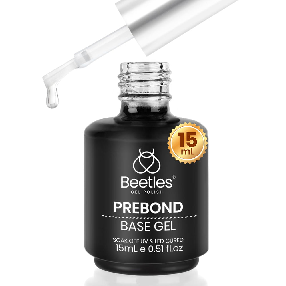 Beetles Gel Base front bottle showing brand and premium finish benefit