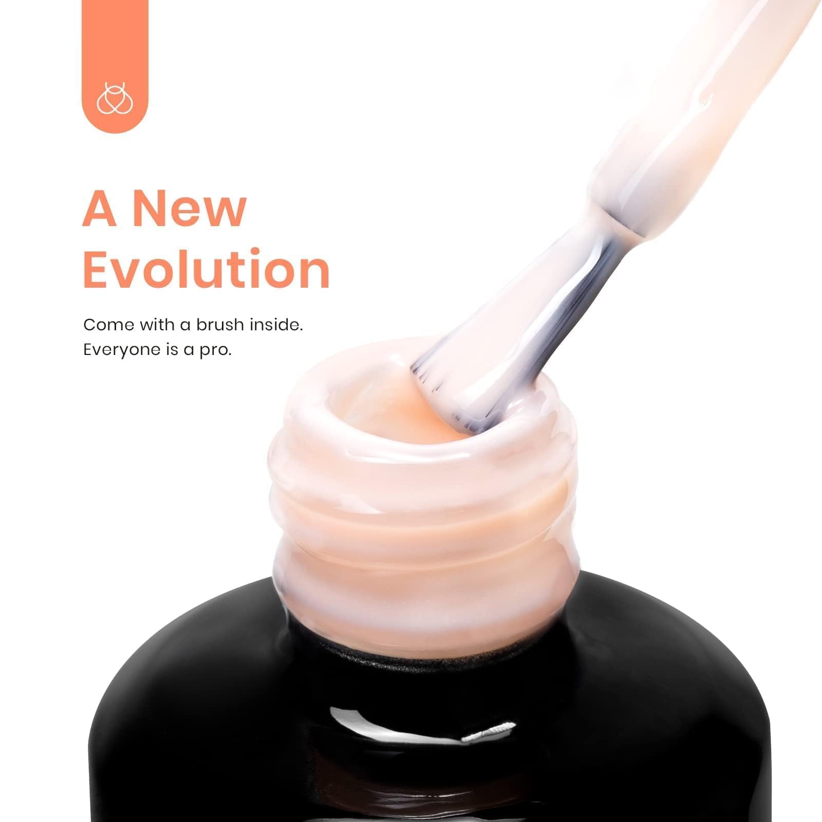 Beetles Builder Gel cured nail apex showing strength and natural-looking curvature