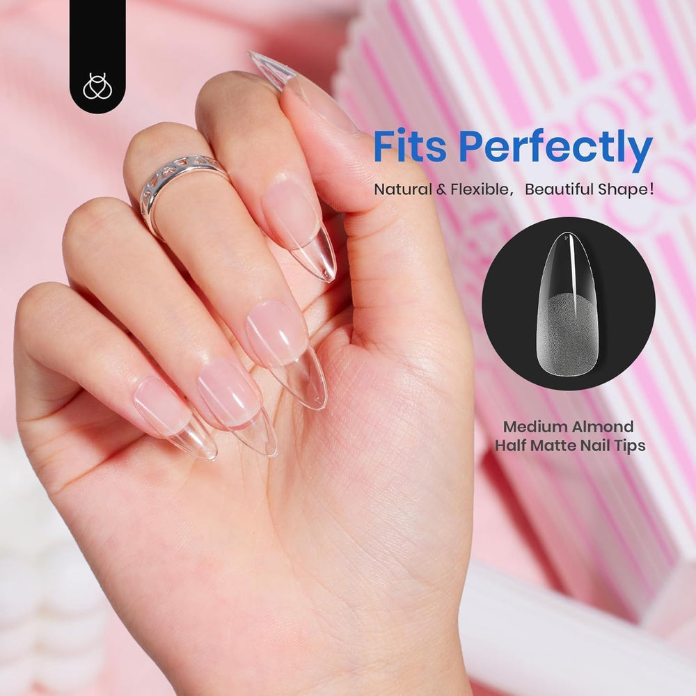 Beetles gel overlay in salon demonstrating professional finish and strength