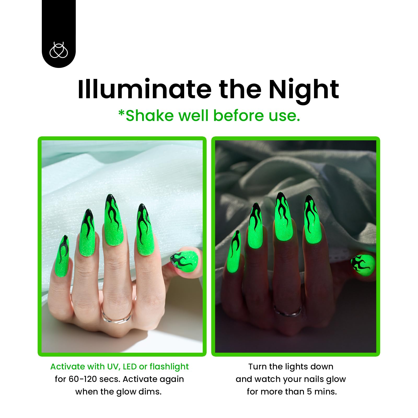 Beetles Gel Polish bottle with open cap and visible brush for easy application