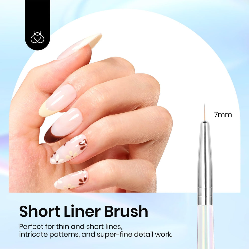 Beetles Gel Polish close-up of bristle tips for smooth flowing lines