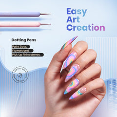 beetles gel polish dotting pen in use creating perfect dots for decorative accents