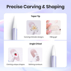 Beetles Gel Polish dotting tips detail for precise rhinestone placement