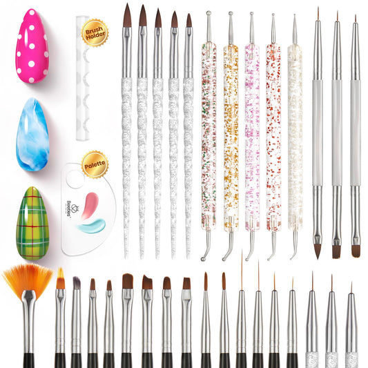 beetles Gel Polish front packaging showing full 31-piece set and organization benefit