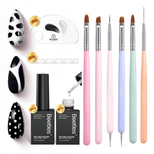 beetles gel polish front packaging showing full kit benefits