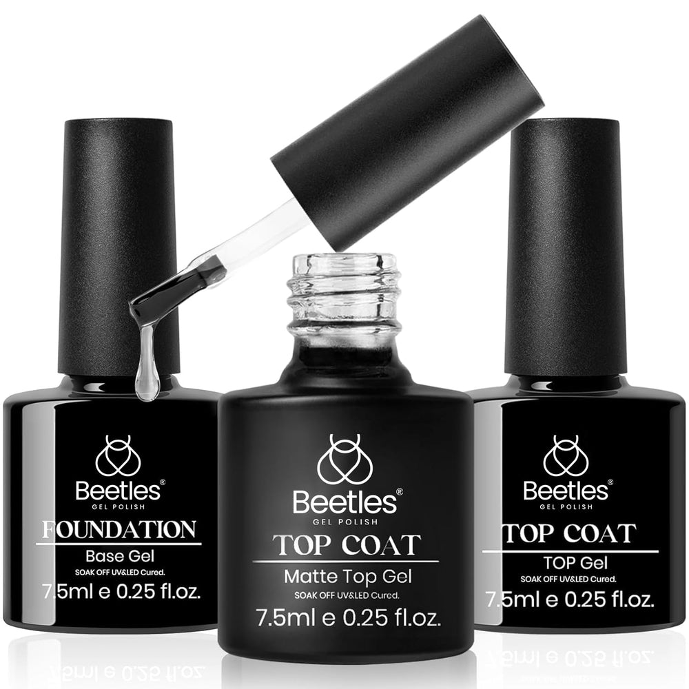 beetles Gel Polish front packaging showing full 3-piece set and benefits