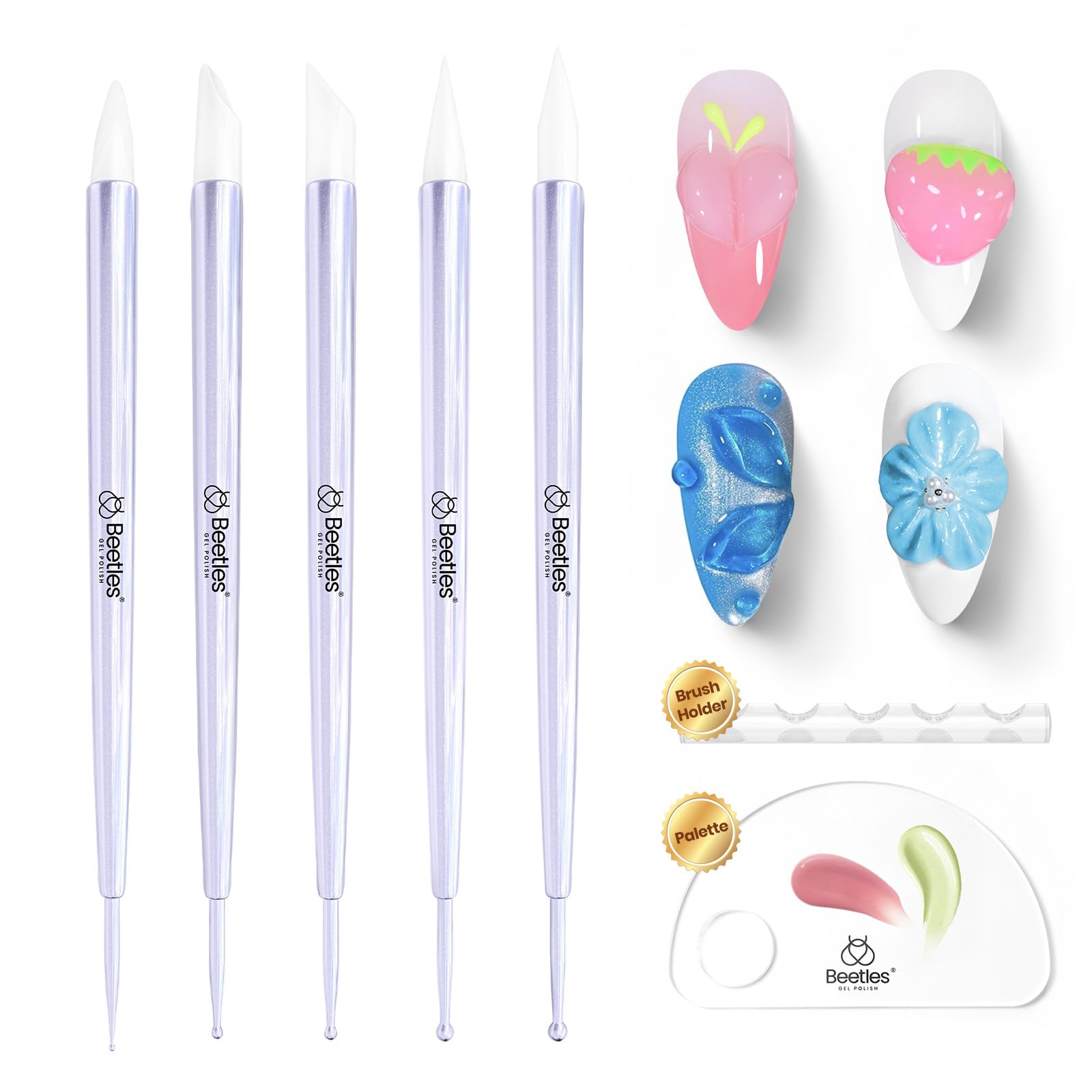 Beetles Gel Polish front packaging showing tool set and benefits
