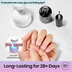 Beetles Gel Polish thick gel texture on spatula showing smooth consistency for controlled use
