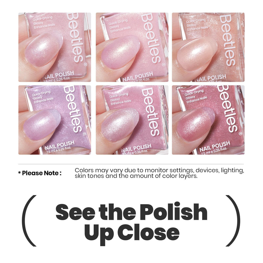 beetles Gel Polish glitter shade close-up highlighting sparkle and depth