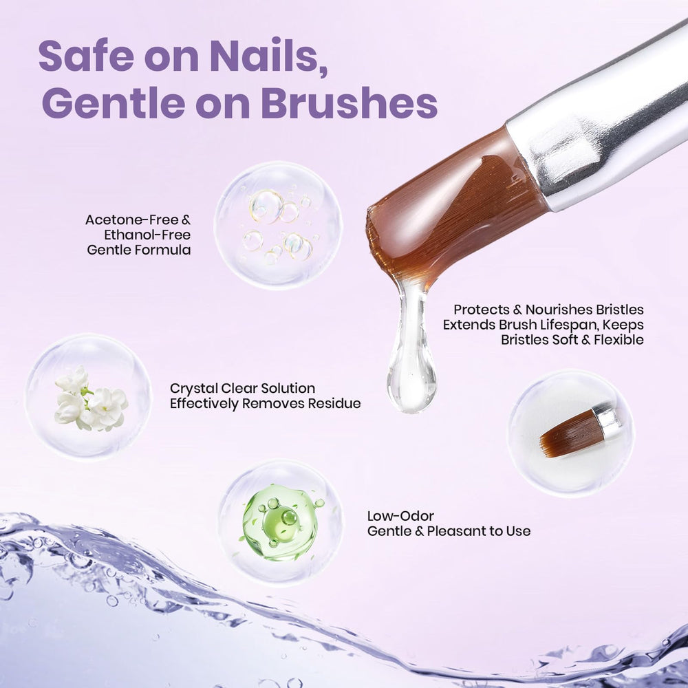 Beetles Gel Polish used by manicurist for faster brush restoration