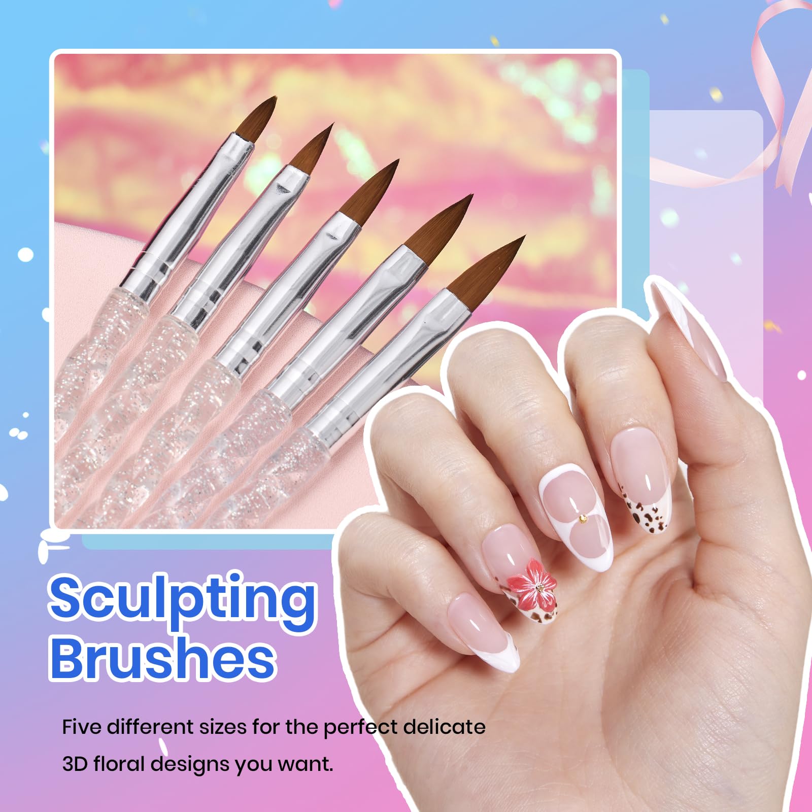 beetles Gel Polish metal handle detail offering ergonomic grip and steady strokes