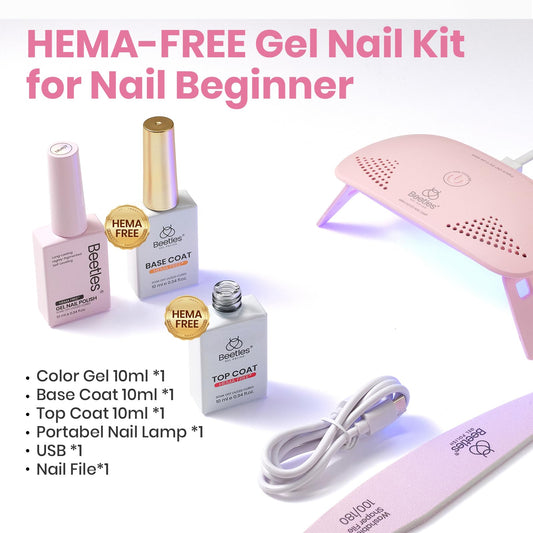 beetles Gel Polish mini UV LED lamp with Type-C cable demonstrating portable curing power