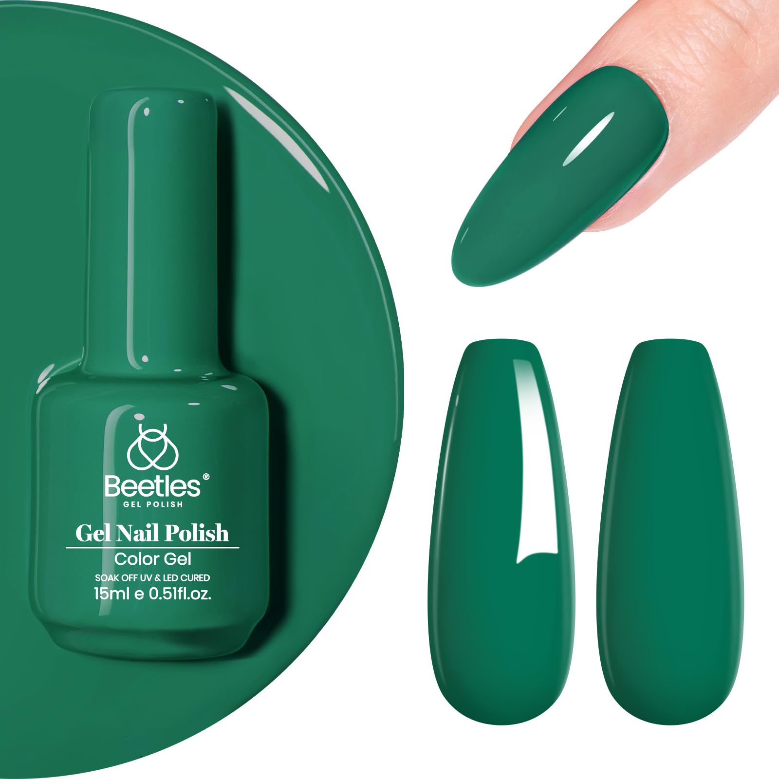 Beetles Gel Polish packaging and label showcasing color number a820