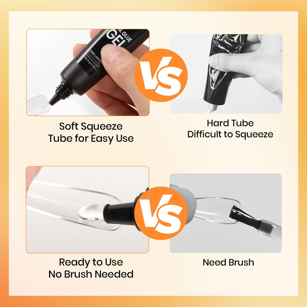 beetles Gel Polish before-and-after press-on nails demonstrating reduced lifting and smooth finish