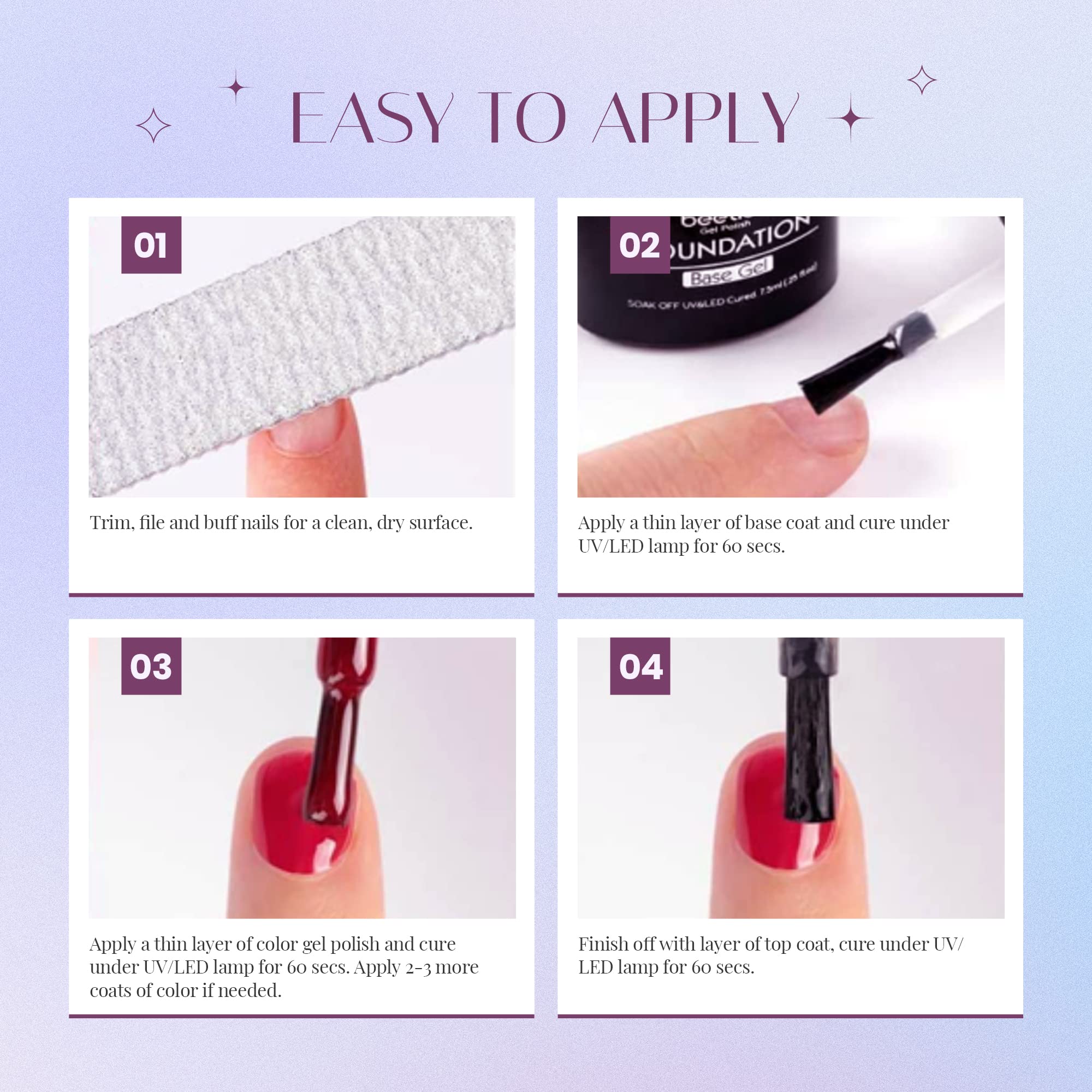 beetles gel polish salon-style manicure lifestyle image showing polished nails