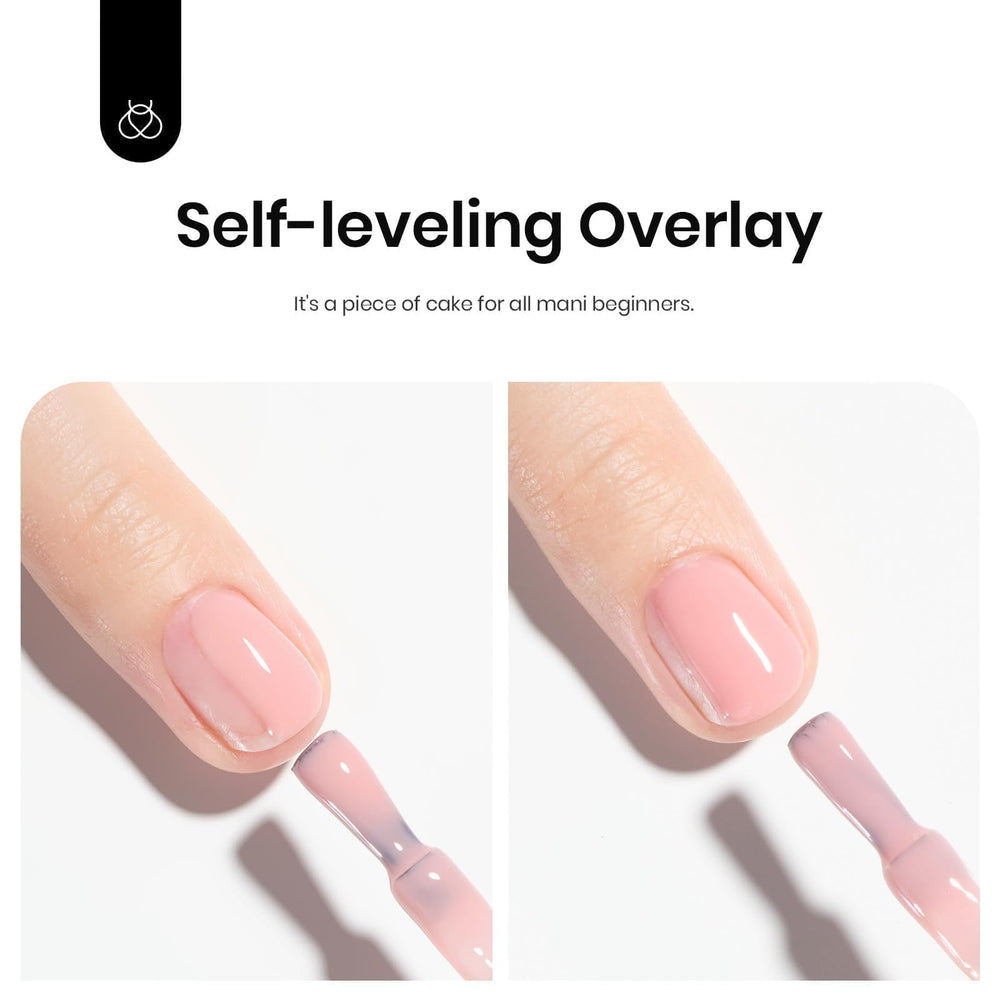 Beetles Gel Polish held next to a fingertip demonstrating size and easy handling