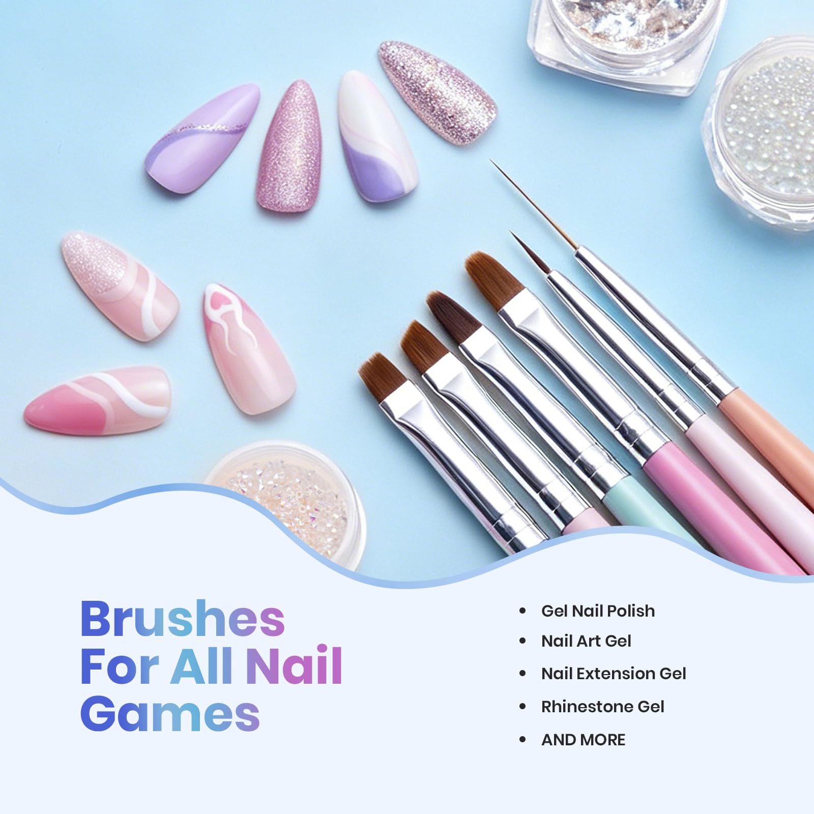 beetles gel polish hand holding brushes for scale and comfortable ergonomic grip