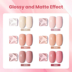 Beetles Gel Polish six bottles lined up demonstrating shade variety benefit