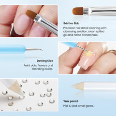 beetles Gel Polish size comparison layout showing scale and selection range