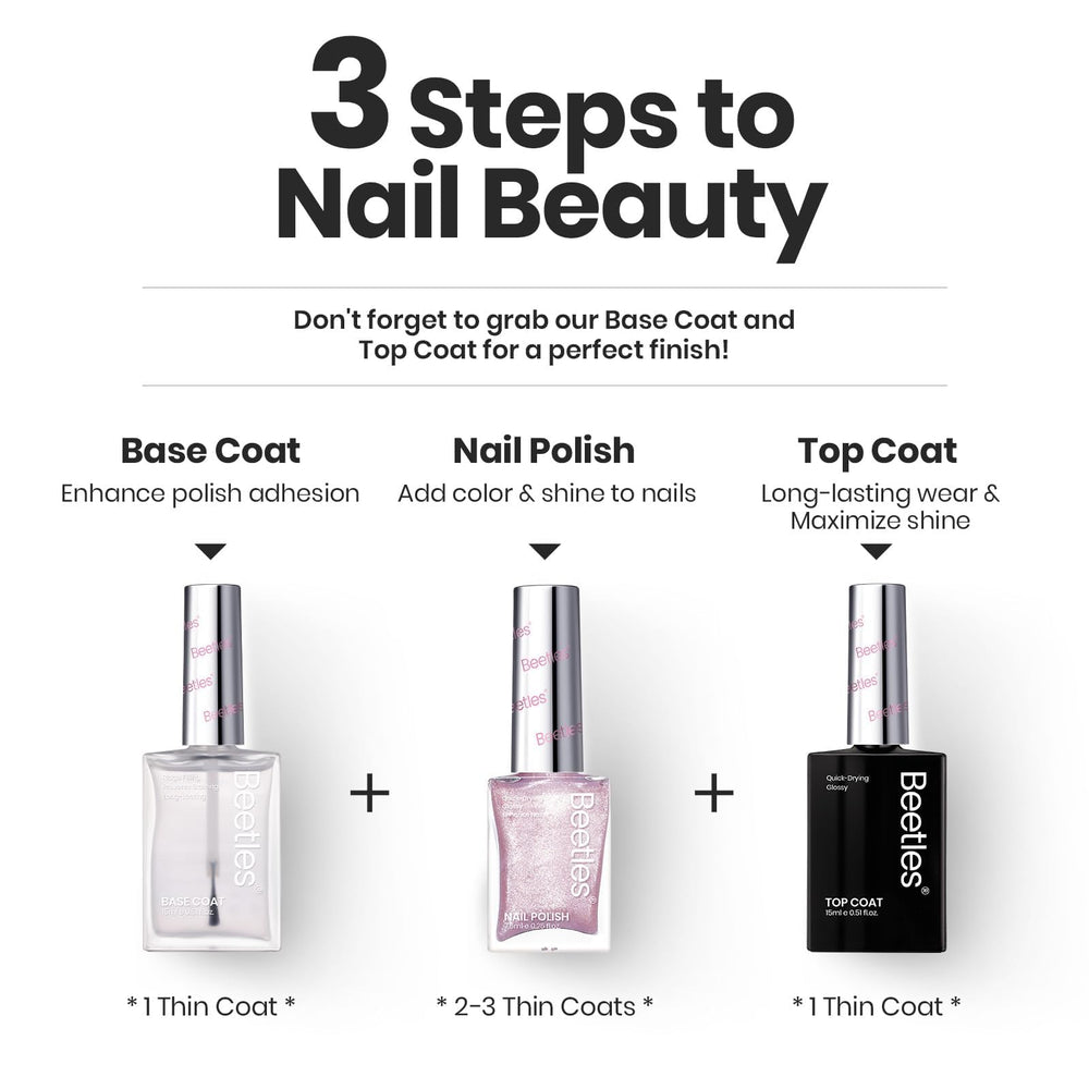 beetles Gel Polish bottle beside coin showing compact travel-friendly size