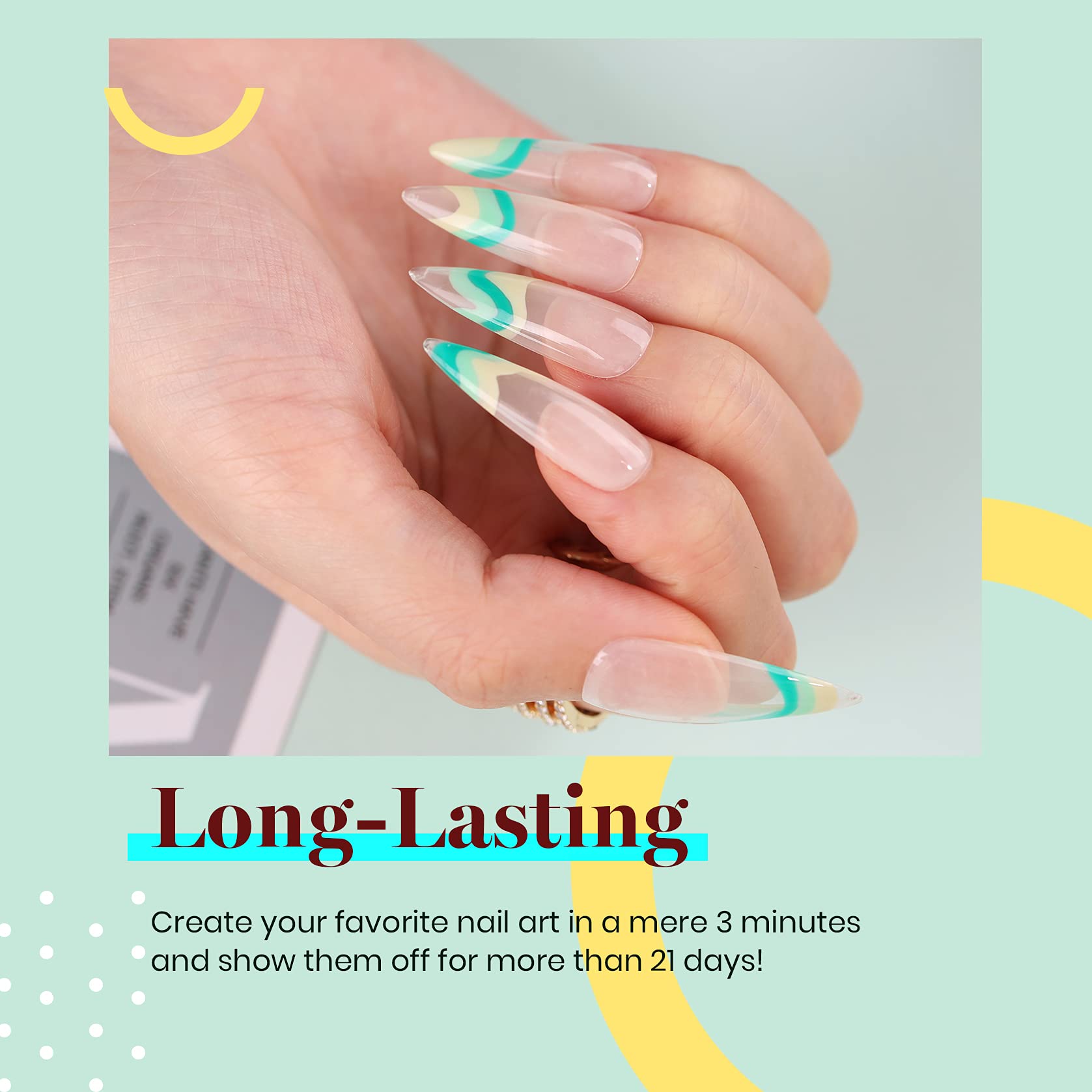 Beetles Gel Polish swatch on nail wheel demonstrating true emerald shade
