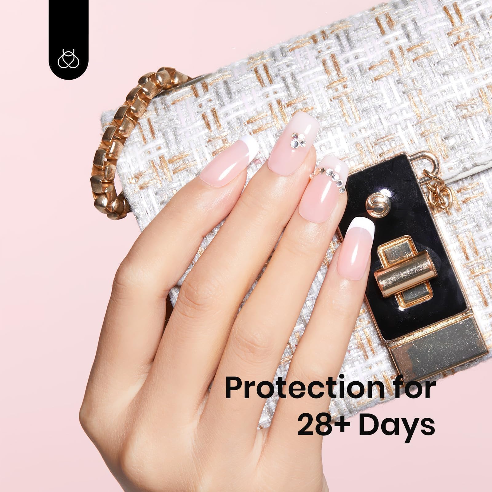 Beetles Gel Polish swatches on nail tips illustrating true nude shades for styling