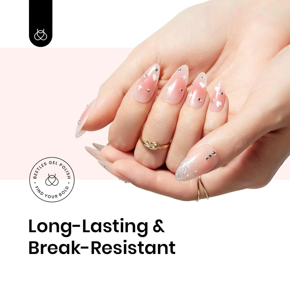 Beetles Gel Polish brush stroke texture close-up showing smooth consistency for easy shaping