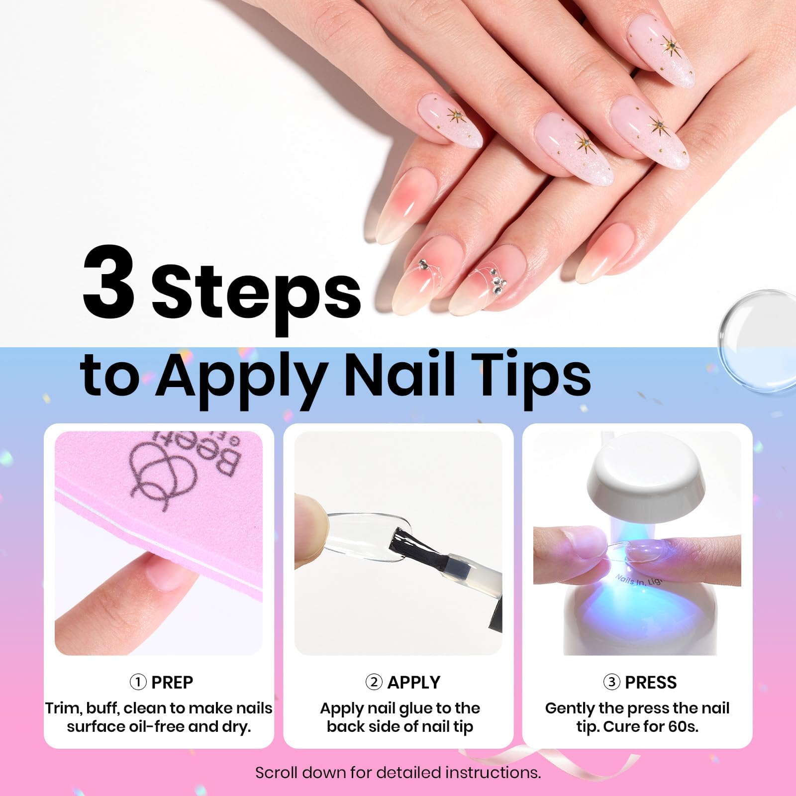 Beetles Gel Polish being cured under LED lamp demonstrating quick setting and durability