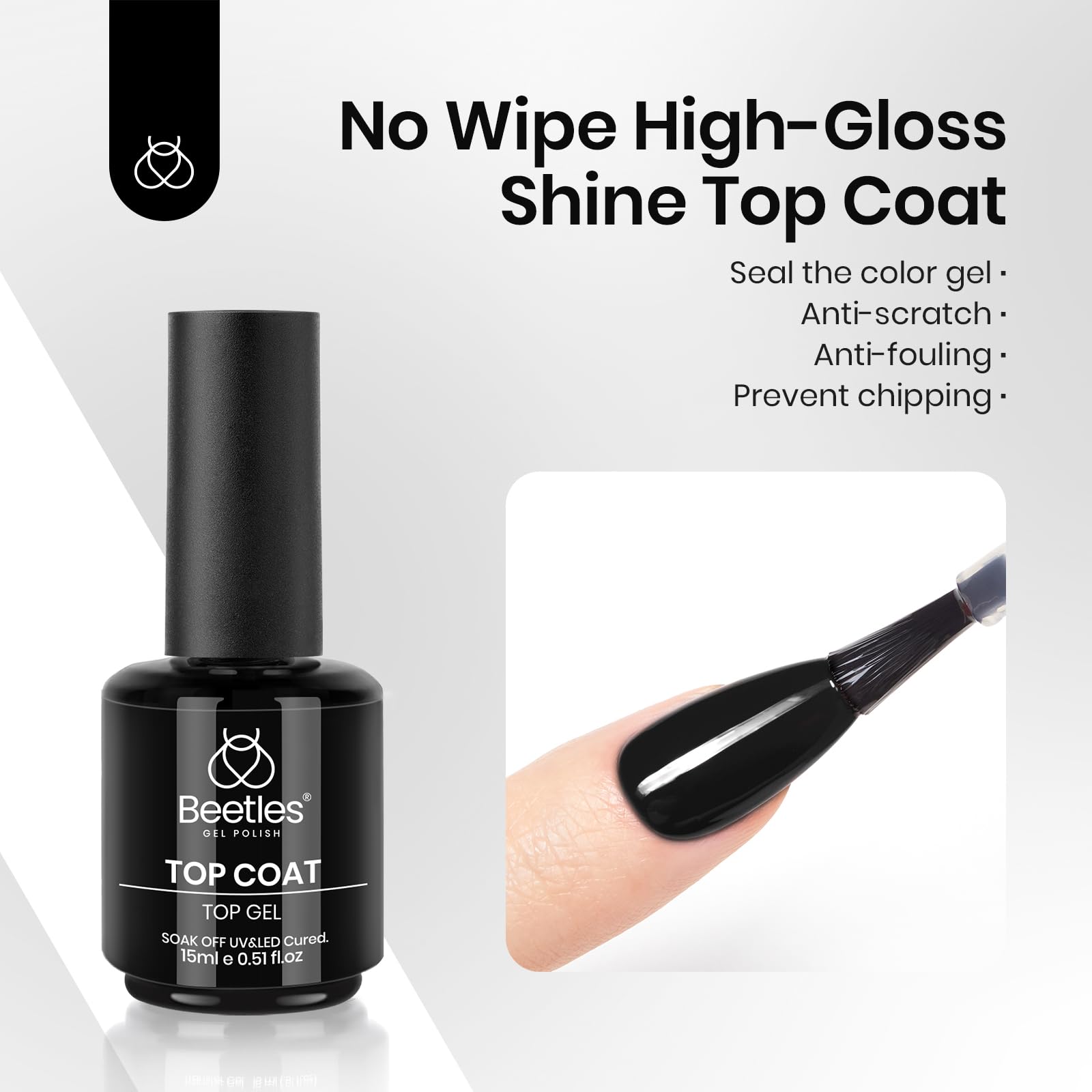 Beetles gel polish curing under LED lamp demonstrating quick cure