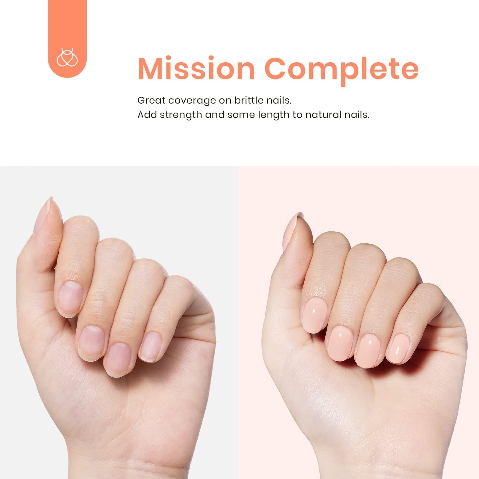 Beetles Builder Gel next to fingertip showing scale and subtle thickness benefit