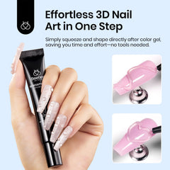 beetles gel texture drop demonstrating non-collapse clarity and smooth finish