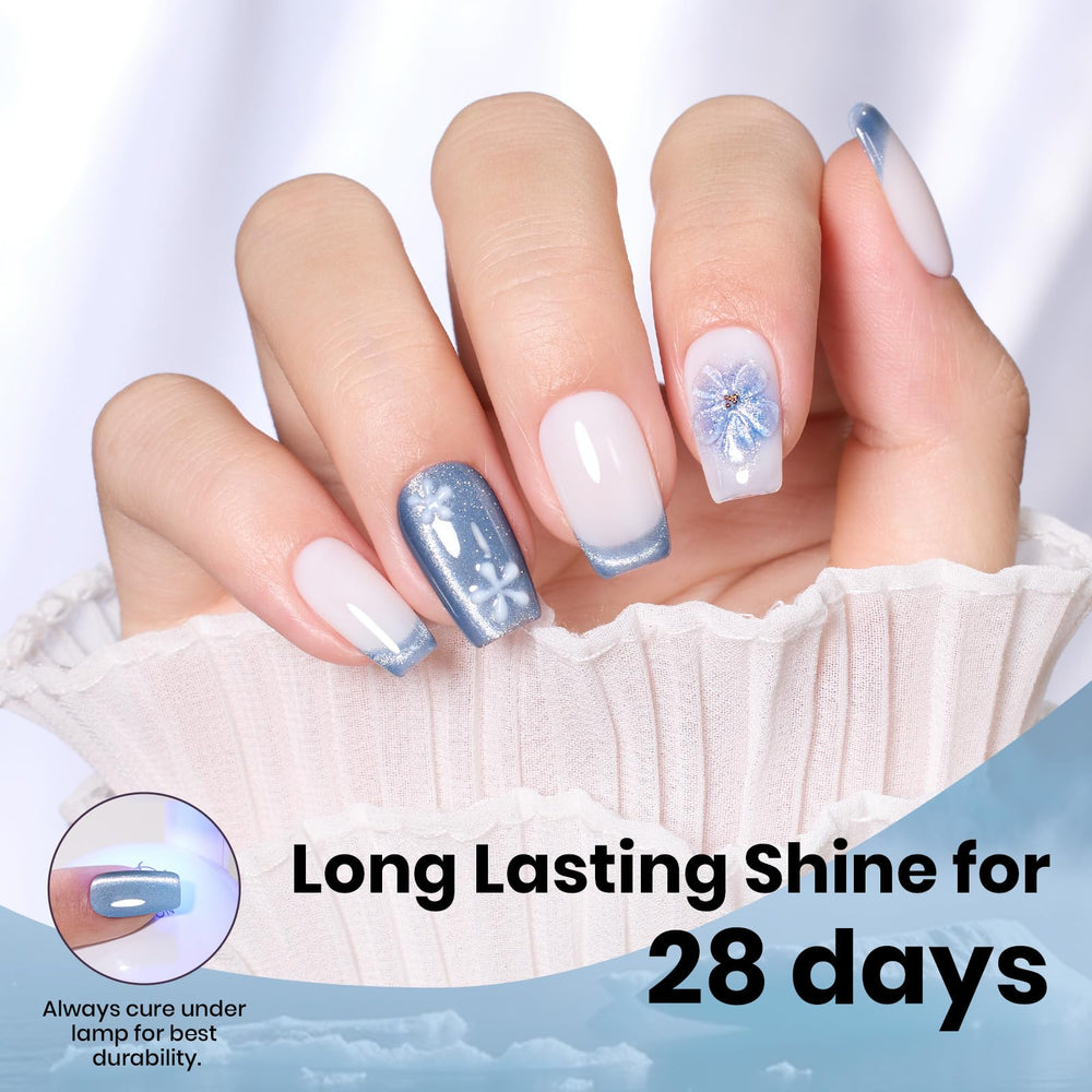 Beetles cat-eye magnet effect forming a sharp reflective stripe for dramatic manicure detail