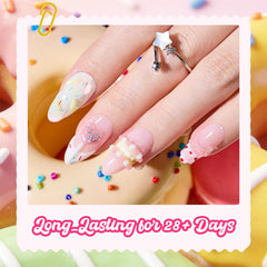 Beetles Gel Polish applied to press-on nail illustrating versatile use and shine