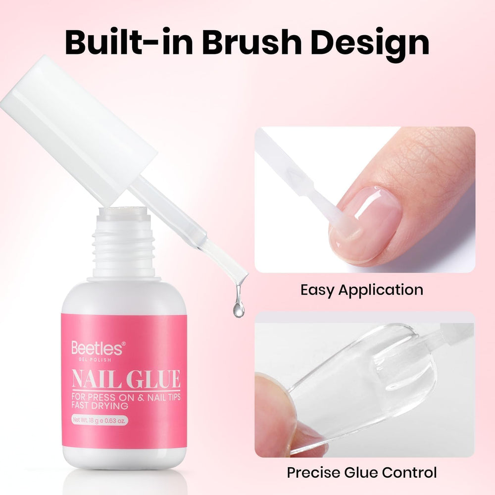Beetles Gel Polish label close-up highlighting HEMA-free, acid-free formula benefits