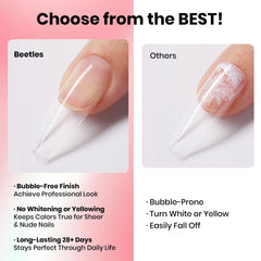Beetles Gel Polish 10ml bottle next to credit card for clear size and travel-friendly benefit
