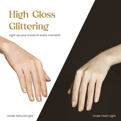 Applying Beetles Gel Polish on nail with brush demonstrating even application