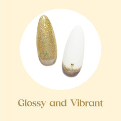 Beetles Gel Polish brush close-up spreading glitter polish for smooth coverage