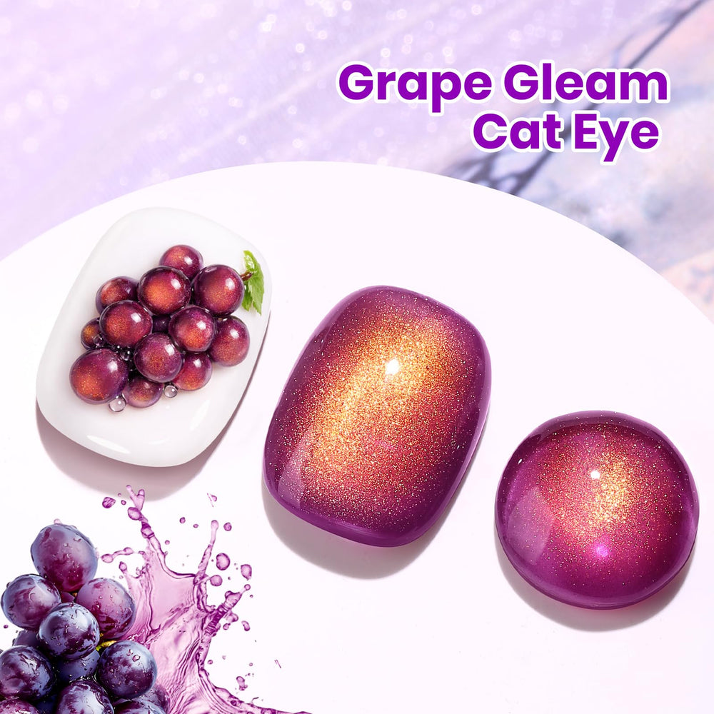 Beetles close-up of magnetic cat eye effect showing striking shimmer benefit