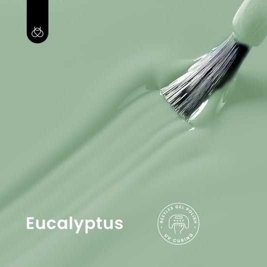 Beetles brush stroke of emerald-olive gel demonstrating smooth, even coverage benefit