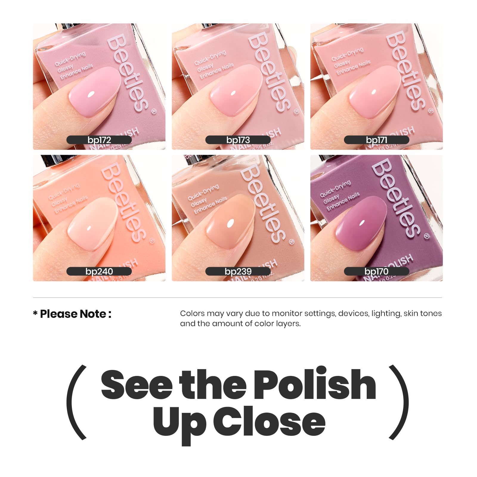 beetles styled hand with painted nails showing wearable everyday look