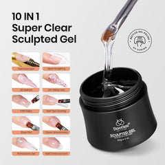 Close-up of Beetles gel texture on spatula highlighting smooth sculpting consistency