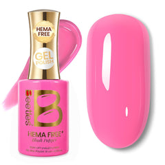 Beetles front bottle showing neon pink shade and easy selection benefit
