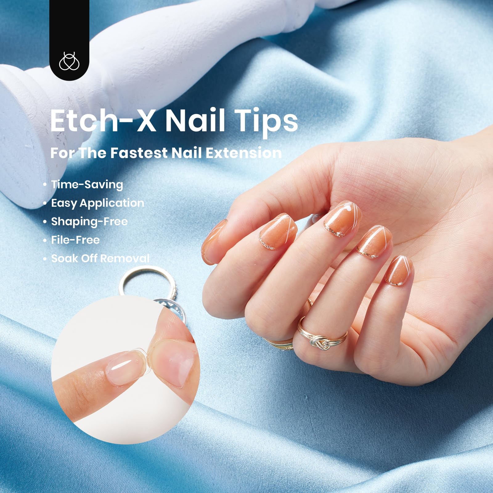 beetles hand applying a tip demonstrating easy at-home use