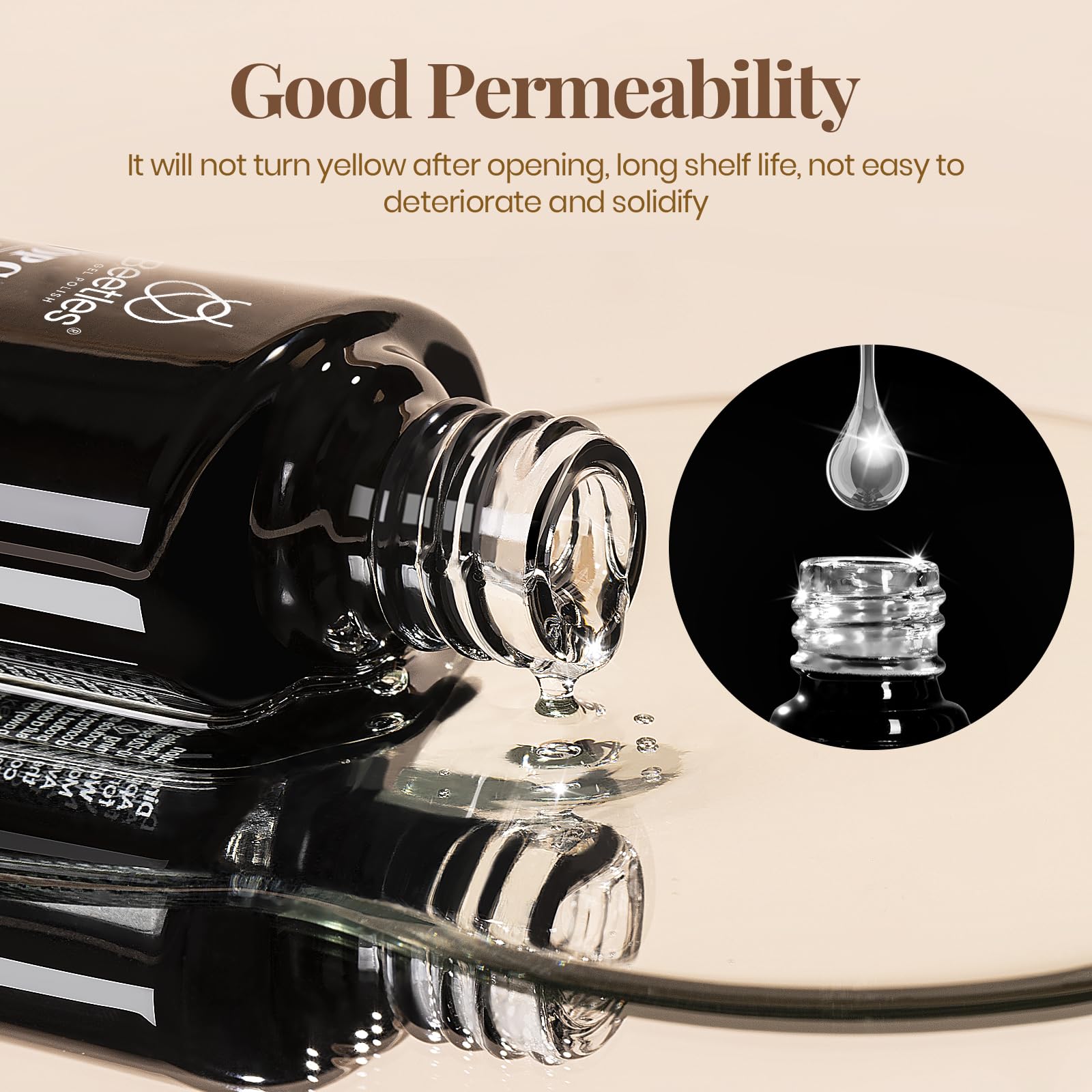 beetles hand under lamp curing top coat for long-lasting glossy manicure benefit