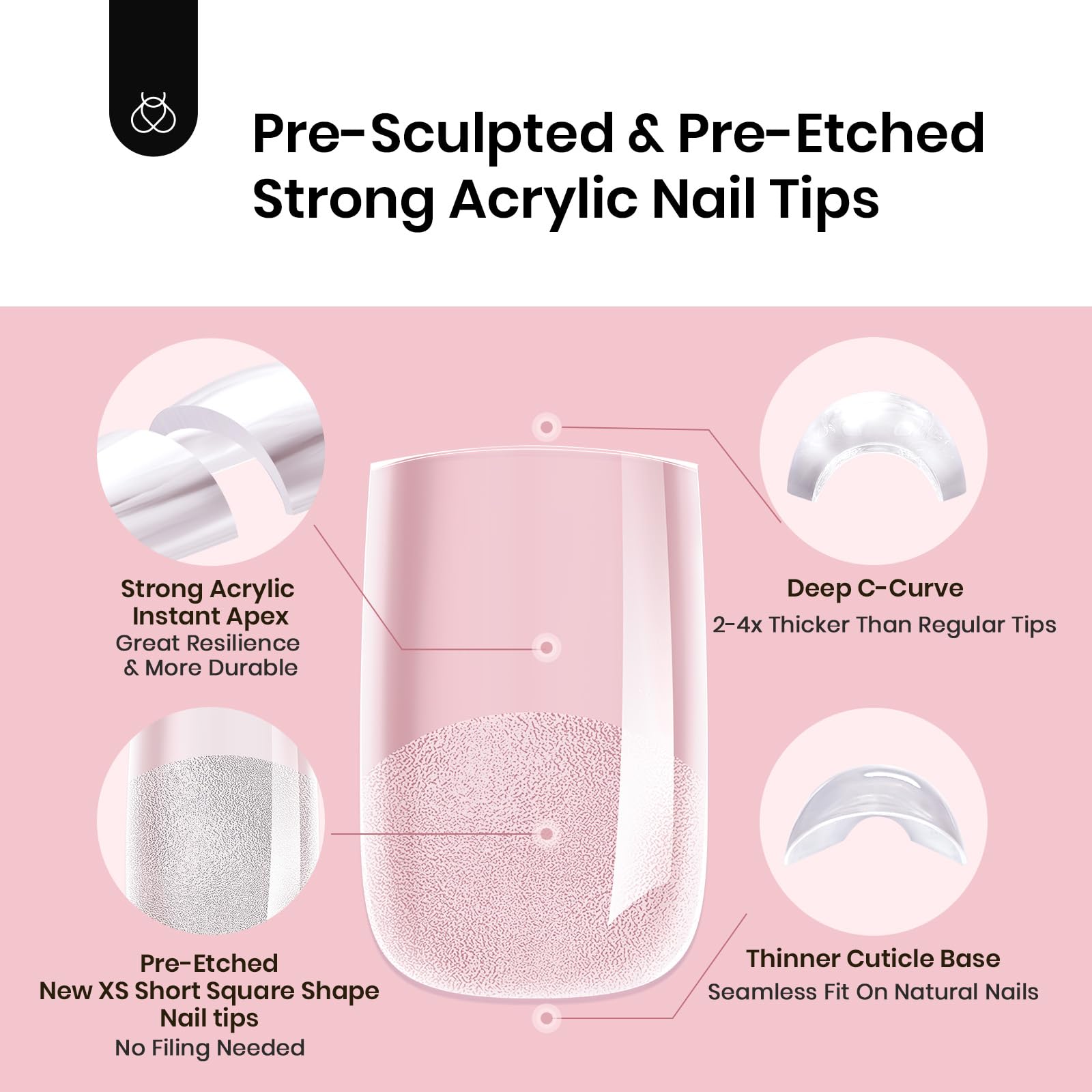 Beetles Gel Polish tip being pressed onto nail showing quick application benefit