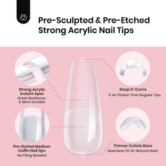 Beetles tip being applied to natural nail illustrating simple DIY bonding