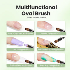 Beetles cleanup brush in use removing excess polish for neater cuticles